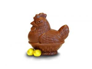 Melba's Milk Chocolate Hen in Basket