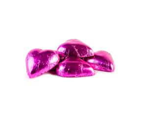 Milk Chocolate Heart - Hot Pink