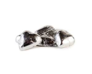 Milk Chocolate Heart - Silver